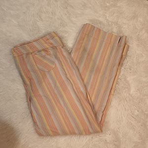 Sigrid Olsen Womans cropped capris  striped sz 14